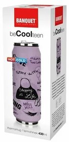 Banquet Termos BE COOL Teenager Girls 430 ml, fioletowy