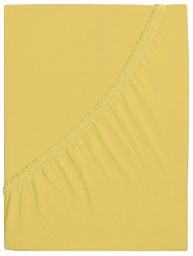 4Home prześcieradło jersey Ideal żółte, 90 x 200 cm