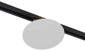 Nowoczesna biała lampa sufitowa do systemu szynowego 1-fazowego 2-punktowa - Iconic Pulley Nowoczesny Oswietlenie wewnetrzne