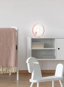 Różowa lampa stołowa koło - 3X V057 E9-Z77