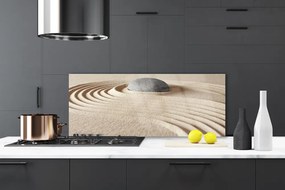 Panel Szklany do Kuchni Artystyczna Struktura Piaskowca