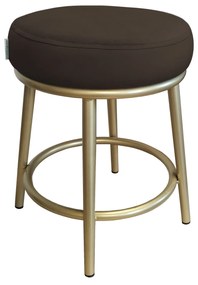 Taboret Ben noga metalowa złota MG05