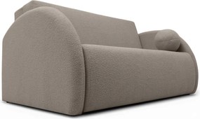 Sofa rozkładana Nubi trzyosobowa 140 cm z pojemnikiem - beżowa boucle Quelle 16