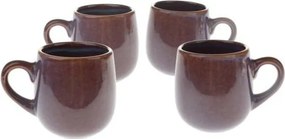 Fioletowe ceramiczne kubki na espresso zestaw 4 szt. 100 ml – Dakls