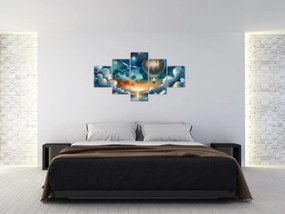 Obraz - Lot pod nocnym niebem (125x70 cm)