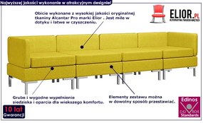 4-częściowy żółty zestaw wypoczynkowy - Marsala 4D