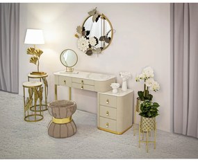 Konsola w beżowo-złotym kolorze 40x120 cm Beauty – Mauro Ferretti