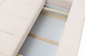 Narożnik Lutario L z funkcją spania lewostronny - beżowa plecionka hydrofobowa Venice 2026