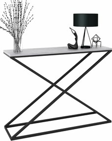 Nowoczesna konsola czarny + beton H6-B04