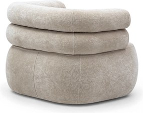 Fotel wypoczynkowy Melos obrotowy - beżowy szenil Dress me 15