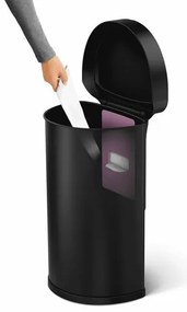 Simplehuman Półokrągły kosz bezdotykowy 45 l,czarny