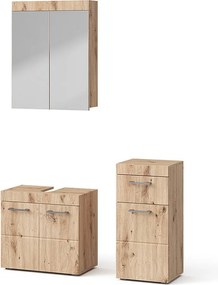 Zestaw mebli łazienkowych oak wotan 60x34x56 luna