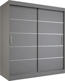 Szafa przesuwna antracyt 180 cm W1-W67