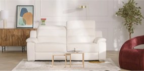 Kanapa 3-osobowa i fotel ARENA III z elektryczną funkcją relax, ze skóry – kolor czarny