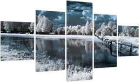 Obraz - Zamarznięty krajobraz (125x70 cm)