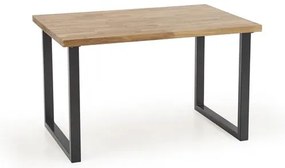 Stół do jadalni z dębowym blatem RADUS 120(200)x78