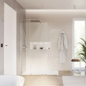 Drzwi prysznicowe przesuwne ze ścianką NT101