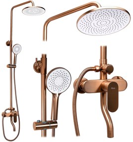 Zestaw natryskowy Rea DROP Miedź Szczotkowana