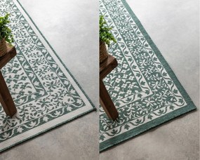 Dywan dwustronny zewnętrzny Gemini Alladyn zielono-kremowy 200 cm x 290 cm