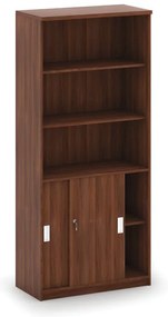 Szafa przesuwna MIRELLI, 800 x 400 x 1800 mm, orzech