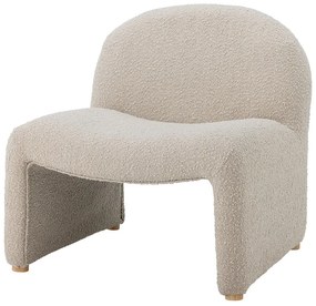 Kremowy fotel z materiału bouclé Neel – Bloomingville