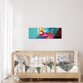 Obraz - Body art (z zegarem) (90x30 cm)