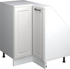 Narożna szafka kuchenna na dach skośny biały domek wiejski 75.6x75.6x81.6 r-line