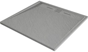 Mexen Amon brodzik kwadratowy SMC 90 x 90 cm, szary - 4F619090