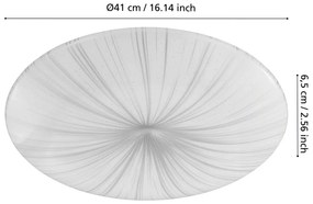 Lampa sufitowa LED w biało-srebrnym kolorze NIEVES – EGLO