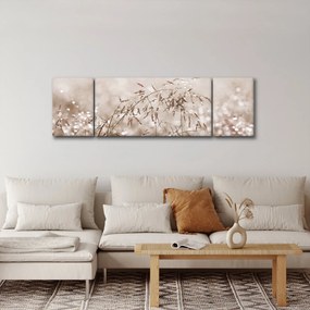Obraz - Łąka w odcieniach brązu (170x50 cm)