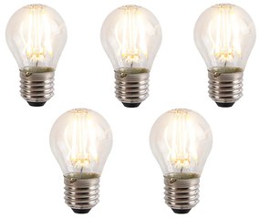 Zestaw 5 żarówek LED E27 z 3-stopniową regulacją jasności P45 5W 700 lm 2700K