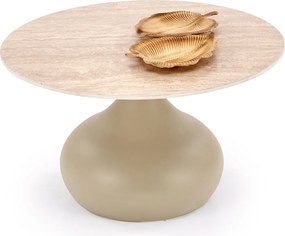 Okrągła ława 70 cm Timor 2 Halmar, trawertyn