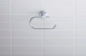 Duravit D-Code uchwyt na papier toaletowy na 1 rolkęChrom