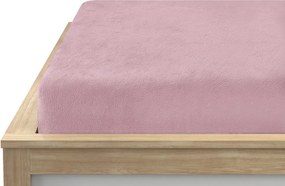 PrzytulneMieszkanie.pl Prześcieradło z mikropluszu SOFT 90x200 różowe