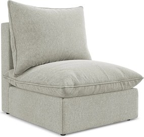 Moduł - z tkaniny welwetowej - jasny szary - MANAO