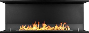Kominek bioetanolowy do zabudowy TREVI 120, 3-stronny, 3-stronny, 120x50 cm