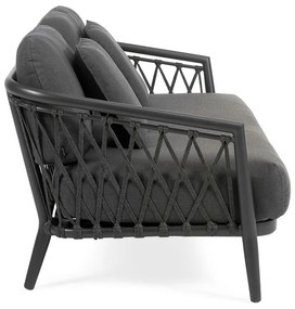 Ciemnoszara sofa ogrodowa Diamond – Diphano