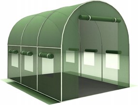 Tunel foliowy ogrodowy GHT-300200 - szklarnia ogrodowa z oknami, 3x2 m, 6 m2