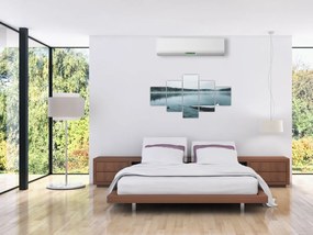 Obraz - lodowe nordyckie jezioro (125x70 cm)