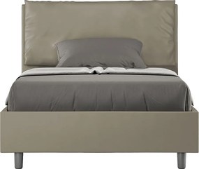 Łóżko bez stelaża tapicerowane 120x190 sztucznej skóry cappuccino Antea Large