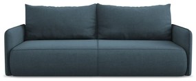 Niebieska rozkładana/ze schowkiem sofa 216 cm Nanea – Makamii