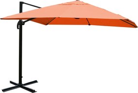 Obrotowy parasol wspornikowy MCW-A96 III,  terakota bez stojaka, obrotowy