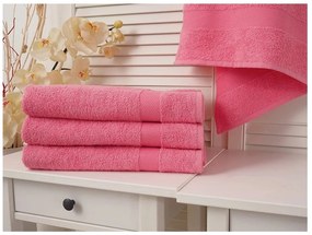 Ręcznik kąpielowy ADRIA 70x140 cm różowy, 100% bawełna