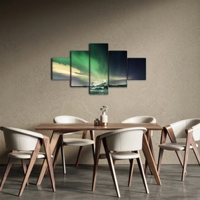 Obraz zorzy polarnej (125x70 cm)
