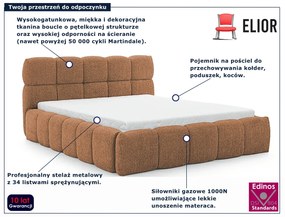 Rude tapicerowane łóżko chmurka 5 rozmiarów H4-K68