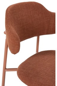 Krzesła w kolorze terakoty zestaw 4 szt. Adriel – Marckeric