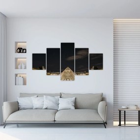 Obraz - Luwr w nocy (125x70 cm)