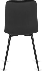 Zestaw Stół Kwadratowy Rozkładany MAX 80-160 cm Dąb Craft/Czarny i 4 Krzesła ROBIN Czarne
