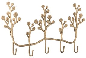 Metalowy wieszak ścienny w kolorze złota 57 cm Padova – Bloomingville