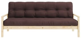 Ciemnobrązowa rozkładana sofa 205 cm Knob – Karup Design